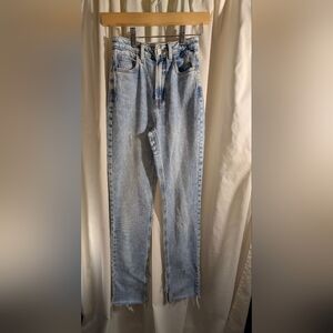 Zara Light Blue Straight Leg Jeans